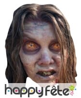 Masque de femme zombie en carton plat