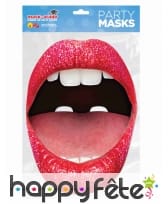 Masque de grande bouche ouverte pour adulte