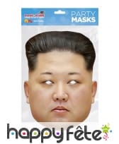 Masque de Kim Jong Un en carton plat, image 1