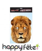 Masque de lion en carton