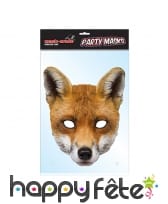 Masque de renard en carton