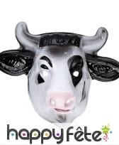 Masque de vache en plastique