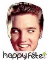 Masque en carton plat de Elvis Presley