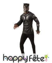 Masque et T-shirt de Black Panther pour adulte