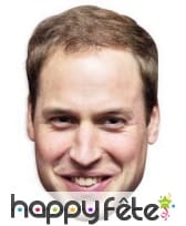 Masque facial en carton du prince William