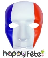 Masque visage adulte en pvc tricolore