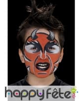 Maquillage visage diable, image 4