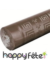 Nappe chocolat damassée 1.20m x 6 m