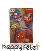 Nez de clown lumineux rouge