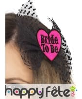 Noeud papillon cheveux bride to be