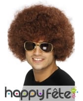 Perruque afro brune funky