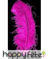 Plume autruche fuschia extra 50 cm