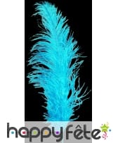 Plume autruche turquoise 55/60 cm