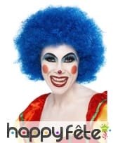 Perruque bleue clown