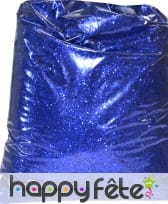 Paillettes bleues en sachet