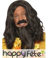 Perruque barbe et moustache de gourou