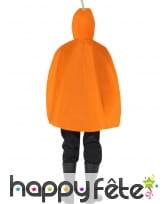 Poncho citrouille imperméable pour enfant, image 2