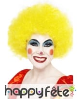 Perruque clown jaune