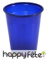 Paquet de 50 gobelets plastique bleu fonce