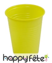 Paquet de 50 gobelets plastique jaunes