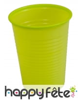 Paquet de 50 gobelets plastique vert anis