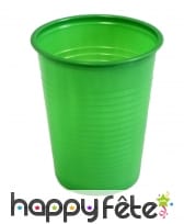 Paquet de 50 gobelets plastique vert fonce