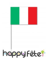Petit drapeau Italie en papier de 21cm