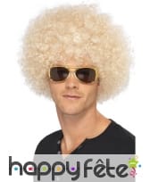 Perruque funky afro blonde, image 1