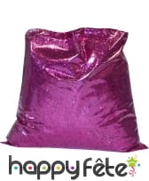 Paillettes fuchsia en sachet