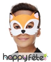 Petit masque de renard roux pour enfant