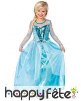 Robe bleue princesse des glaces pour enfant