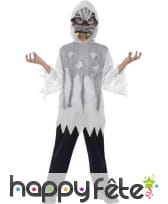 Robe et masque squelette enfant