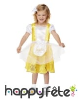 Robe jaune de Boucle d'or pour tout petit