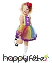 Robe tutu multicolore de toute petite clown