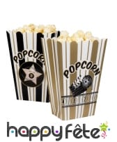 Sachet de 4 cornets a pop corn en carton