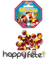 Sachet de billes clown avec calot