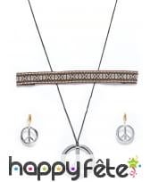 Set de bijoux hippie argentés