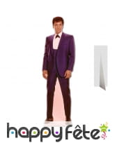 Silhouette de Elvis Presley en costume violet