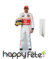 Silhouette de Lewis hamilton en carton