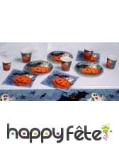 Set de table halloween citrouille et amis