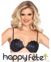 Soutien gorge coquillage noir