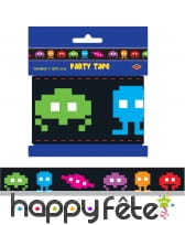 Space invaders bande en plastique