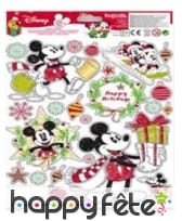 Stickers Minnie de Noël, électrostatiques, image 1