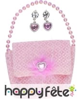 Sac princesse + boucles oreilles