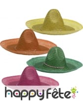 Sombrero uni en paille