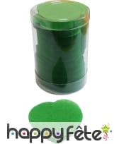 Tube de confettis coeur vert