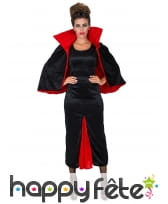 Tenue de femme Dracula effet velours, image 1