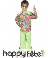 Tenue de petit hippie Peace and Love pour garçon