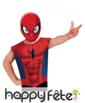 T-shirt et masque de Spiderman pour enfant