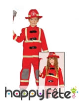 Uniforme de pompier rouge pour enfant, image 1